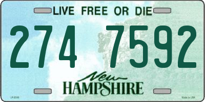 NH license plate 2747592