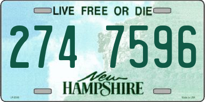 NH license plate 2747596
