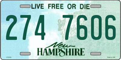 NH license plate 2747606