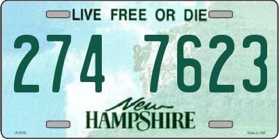 NH license plate 2747623