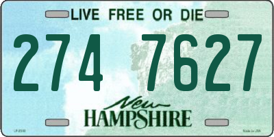 NH license plate 2747627