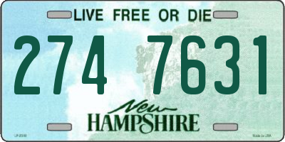 NH license plate 2747631