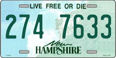 NH license plate 2747633