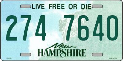 NH license plate 2747640