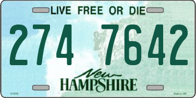 NH license plate 2747642