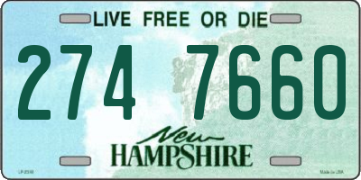 NH license plate 2747660