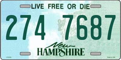 NH license plate 2747687