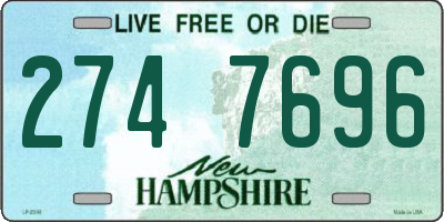 NH license plate 2747696