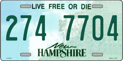 NH license plate 2747704