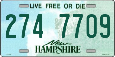 NH license plate 2747709