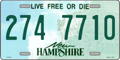 NH license plate 2747710