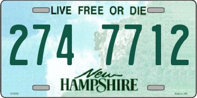 NH license plate 2747712