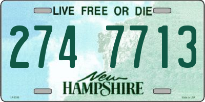 NH license plate 2747713