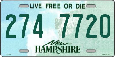 NH license plate 2747720
