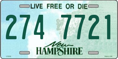 NH license plate 2747721