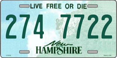 NH license plate 2747722