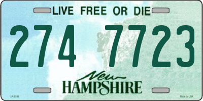 NH license plate 2747723