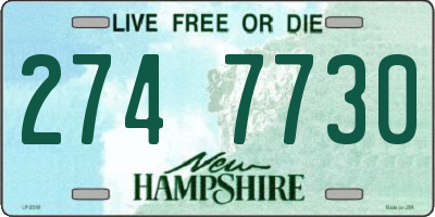 NH license plate 2747730