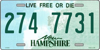 NH license plate 2747731