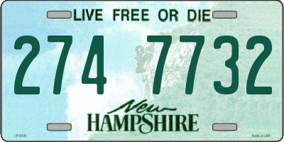 NH license plate 2747732
