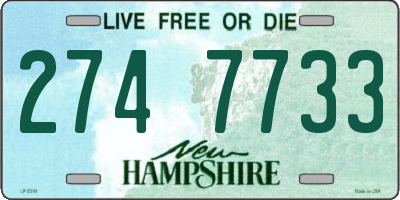 NH license plate 2747733