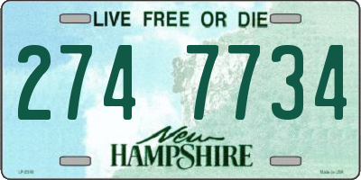 NH license plate 2747734