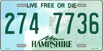 NH license plate 2747736
