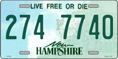 NH license plate 2747740