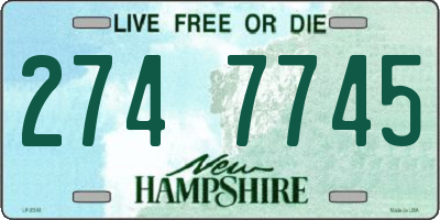 NH license plate 2747745
