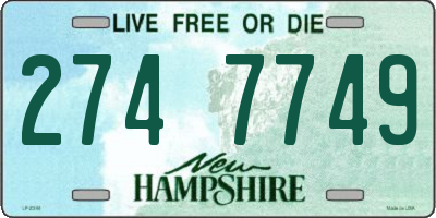 NH license plate 2747749