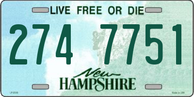 NH license plate 2747751