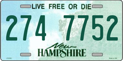 NH license plate 2747752