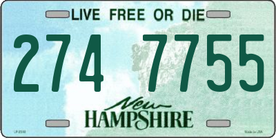 NH license plate 2747755
