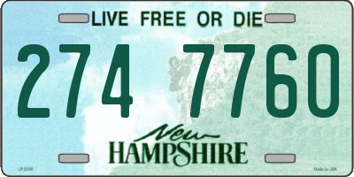 NH license plate 2747760