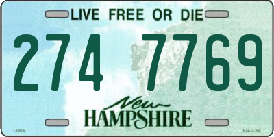 NH license plate 2747769