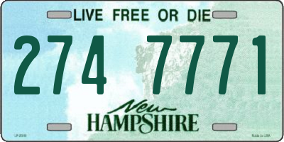 NH license plate 2747771