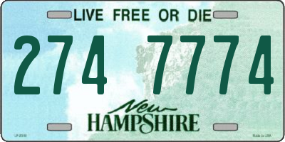 NH license plate 2747774