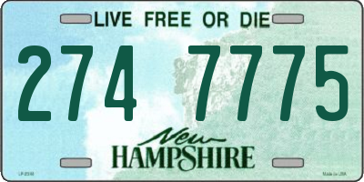 NH license plate 2747775