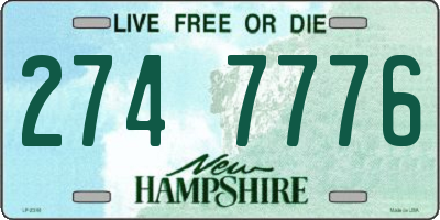 NH license plate 2747776