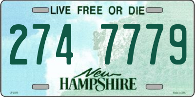 NH license plate 2747779