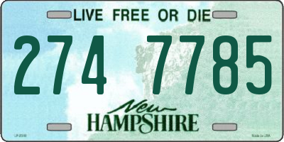 NH license plate 2747785