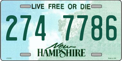 NH license plate 2747786