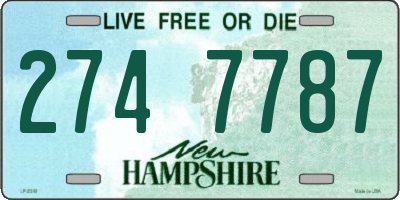 NH license plate 2747787