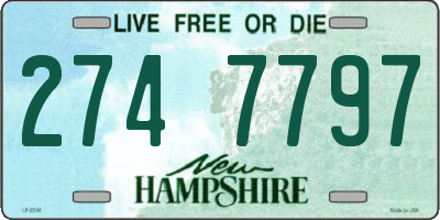 NH license plate 2747797