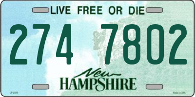NH license plate 2747802