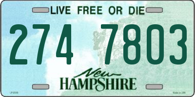 NH license plate 2747803
