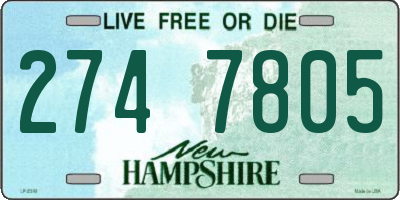 NH license plate 2747805
