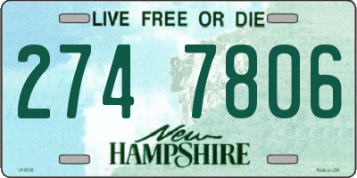 NH license plate 2747806
