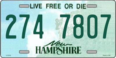 NH license plate 2747807