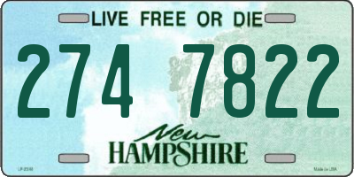 NH license plate 2747822